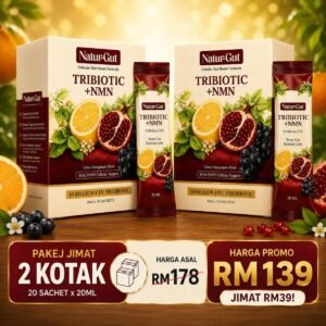 Pakej JIMAT NaturGut Tribiotic - 2 Kotak