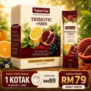Pakej Percubaan NaturGut Tribiotic – 1 Kotak